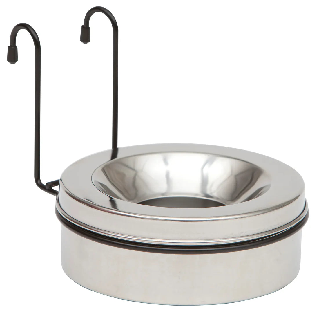 Hanging Dog Bowl  Stainless Steel