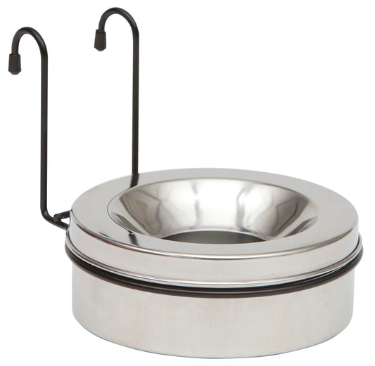 Hanging Dog Bowl  Stainless Steel